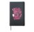 Back to School 5th Grade Girls Pink Leopard Bow Hardcover Journal, Black