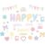 Back to School Bulletin Board Decorations, Happy You are Here Pastel Classroom Decor with Rainbow, Bows, Smiley Faces & School Icons for First Day of Preschool Kindergarten Elementary Classroom