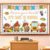 Back to School Bulletin Board Set Classroom Decorations Welcome Back Bulletin Board Highland Cow Cutouts for First Day of School Preschool Kindergarten Classroom Wall Door Chalkboard Decor