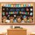 Back to School Bulletin Board Set Welcome Classroom Decorations Highland Cow Positive Motivational Theme Bulletin Board Cutouts for Preschool Kindergarten Classroom Wall Door Chalkboard Decor