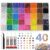 Badazzle Kit 45000 Pcs 40 Colors Resin Jelly Rhinestones for Bedazzling Gems, Multicolor 3mm Flatback Bedazzling Kit with 3 Pcs B7000 Jewelry Glue & Tools All-in-One for DIY Arts & Crafts Gifts