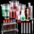 Baderke 28 Pcs Beakers and Test Tubes Set Including 3 Graduated Cylinder 5 Plastic Beakers 3 Erlenmeyer Flask 10 Droppers 6 Plastic Test Tubes with Rack for Home Science Lab Party DIY