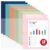 Bafeil Colorful Report Covers with 3 Prongs Fastener, 6 Colors, Letter Size