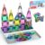 BAIJLE Mini Magnetic Tiles, Portable Travel Magnetic Tiles Set with Iron Case, Toddler Travel Toy for Boys and Girls Ages 3+, Educational Toy for Kids Creativity Boosting & Construction Learning