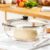 Bairuiin 4.7Qt Extra Large Glass Mixing Bowls Clear Glass Salad Cooking Bowls for Kitchen Salad Bread Storage for Food Prep Baking & Storage – Kitchen(Black)