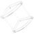 balacoo Acrylic Double Layer Triangular Corner Storage Shelf Organizer