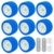 BALAVA Boat Wobble Roller 5″x3″, Boat Trailer Roller Marine Ribbed Wobble Roller Boat Trailer Wobble Roller Assembly with Washers and pins for Boat Yacht Trailer (Blue,8 Pack)