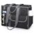 BALEINE Large Utility Tote Bag with Reinforced Bottom, Multi-Pockets and Top Zipper Closure, Perfect for Teachers, Nurses, Travel, Work – Water-Resistant (Medium, Black/Gray)