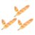 Ballpoint Pen Novelty Writing Pen Bread Shaped Orange 3pcs Plastic