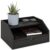 Ballucci Desk Organizer with Drawer, 2 Tier Paper Office Supplies Desk Organizer, 13 2/5″ x 9 3/5″ x 6″, Black