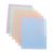 Baluue 6pcs Heavy Duty Plastic Office File Folder with Double Pocket Design, Writable Label Area, and Tear Resistant Pp Material, for Letter Size Documents and Client Random Color