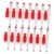 Baluue Dry Erase Whiteboard Markers 50pcs with Eraser Lid Black Fine Tip