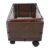 Baluue Rolling Library Cart with Wheels, Heavy Duty Metal and Wood Construction, Quiet Operation, Swivel Wheels, High Sided Basket for Home or Classroom Organization and Storage