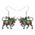 BAMAY Acrylic Cute Cow Earrings Dangle Farm Gifts for Women (Multicolor)