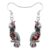 BAMAY Alloy Handmade Cockatoo Parrot Earrings Enamel Charms,Tropical Bird Earrings Dangle Funky Jewelry Animals Cockatiel Gifts for Bird Lovers Women Mom (Dark)