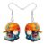 BAMAY Espresso Machine Earrings Barista Gifts for Coffee Lovers (Orange)