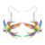 BAMAY Floral Hummingbird Earrings Bird Gifts for Nature Lovers (Iridescent)