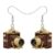 BAMAY Vintage 90s 80s Earrings for Women (Brown)