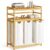 Bamboo 150L Laundry Hamper with 2 Tiers Shelf, Laundry Room Organization