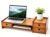 Bamboo Monitor Stand, Multi-Purpose Wood Riser Desk Organizer with Drawer, Sturdy Desktop Shelf for Notes, Pen, Computer, Laptop and Tv