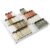Bamboo Spice Drawer Organizer, (Need 3.1” Deep Drawer) Expandable 4 Tier Spice Rack for Cabinet (From 12″ to 23″ Wide), Seasoning Storage Insert, Spice Organizer for Drawer,Jars Not Included