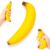 Banana Squishy Toy, Fake Banana Stress Relief Fidget, 7 Inch Soft Lightweight Squeeze Fidget Toy for Adults, PU Foam Spots Banana Squeeze, Unique Office Desk Decor