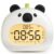 BANDIANCY Panda Alarm Clock for Kids with Night Light, Digital USB Rechargeable Clock, 3 Alarms, Snooze, Temperature Display, Cute Bedside Sleep Trainer & Desk Decor Gift for Boys and Girls