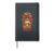 Band Mom Marching Band Drum Trumpet Music Notes Mother Hardcover Journal, Black