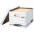 Bankers Box Stor/File Storage Boxes, Letter/Legal Size, Lift-Off Lid, 60% Recycled Corrugated, White/Blue, 20/Pack, 2-Pack (40 Boxes Total)
