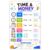 banner4you Time and Money Poster for Kids – Telling Time, Calendar and US Coins Math Chart – Colorful Elementary Classroom Educational Wall Decor – 11×17 Inch, Unframed
