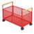 Baoblaze Large Capacity Rolling Storage Basket, Red, Large, with Wheels