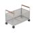 Baoblaze Large Capacity Rolling Storage Basket, Silver, Large, with Wheels