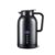 Baoblaze Portable Heating Container Electric Travel Kettle Water Boiler Car Mug With Anti Leak Body Stainless Steel Interior Suitable for road trips daily, 1300ML Glossy Black Car Use 12V/24V + Base
