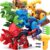 BAODLON Dinosaur Toys for 3 4 5 6 7 Year Old Boy, Take Apart Dinosaur Toys for Kid 3-5 5-7 Building Toy with Electric Drill, Learning Educational STEM Construction Toy Christmas Birthday Gift Boy Girl