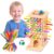 baodou Montessori Board Games 36 Colorful Sticks Dice Game Math Learning Toys Fine Motor Skills Toy for 3 4 5 6 Year Olds
