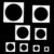 Baojfun 8 Pcs Circle Stencil, Round Circle Stencils for Painting