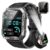 Baolubao Smart Watch for Men Android iPhone, Bluetooth Call, Outdoor Sports Smartwatch, 100 Days Battery/Compass/Flashlight, 2.01‑Inch HD Touch Screen Fitness Tracker, IP68 Waterproof