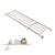 BAOYOUNI Adjustable Closet Rod 33-46″ Tension Shelf Wardrobe Organizer