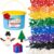 Barcaloo 1000 Piece Building Bricks Kit – Classic Colors, Axles Included