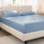 Bare Home 100% Organic Cotton Sateen Fitted Sheet (Twin XL, Dusty Blue)