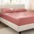 Bare Home 100% Organic Cotton Sateen Fitted Sheet (Twin XL, Dusty Rose)