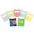 Barker Creek Peel & Stick Library Pockets, 3-1/2in x 5-1/8in, Chevron & Flora, Set of 90 Pockets