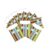 Barker Creek Peel & Stick Library Pockets, 3in x 5in, Ribbon by the Yard, Pack of 60 Pockets