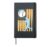 Baseball Drip Boys Batter Ice Cream American Flag Hardcover Journal, Black