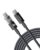 Baseus USB C Cable, 100W 5A Fast Charging USB C Charger Cable with LED Display, Zinc Alloy Nylon Braided USB C to USB C Cable for iPhone 16/Pro/Plus/Pro Max, MacBook, iPad Pro, Galaxy S24/S23 (6.6ft)