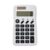 Basic 8-Digit Handheld Calculator Portable Solar White