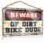 Bathroom Art Funny Beware Of Dirt Bike Dude Wooden Sign Hanging Plaque Wooden Funny Home Sign(20X30CM)