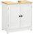 Bathroom Under Sink Cabinet, Bathroom Vanity for Wall Mount Sink, Storage Cabinet with Double Doors and Adjustable Shelf, White