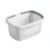 Bathroom Vanity & Shower Organizer, Portable Plastic Drainage Basket with Handle for Sponges and Toiletries, 10 x 6.9 x 5.1 Inch