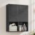 Bathroom Wall Cabinet, 24×30 Inch Small Over The Toilet Storage Cabinet, Black Space Saver Hanging Wall Mounted Medicine Cabinet Organizer with 2 Doors, Open Adjustable Shelf for Laundry Room Kitchen